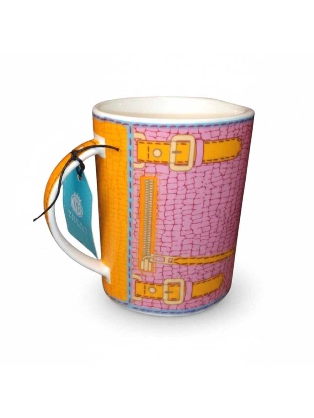 Wild Eye Designs Handbag Mug Crocodile Pattern Ceramic 4.75" New with Tag